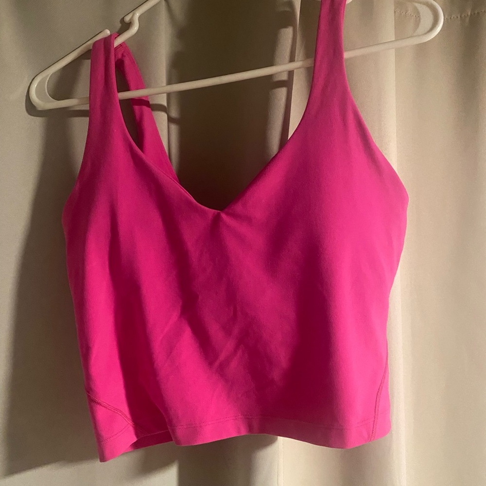 Pink lululemon tank top